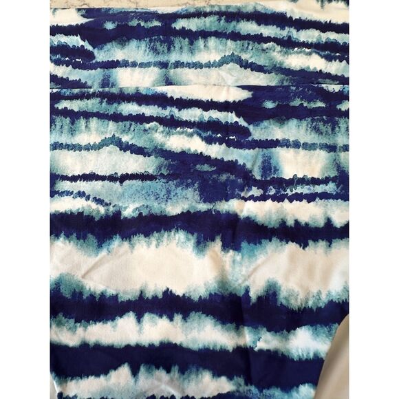 NWT Calia Wide Band Swim Bikini Bottom Watercolor Stripe Blue Size 2X - Picture 7 of 8